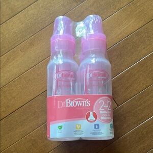 Pink Baby Bottle Set